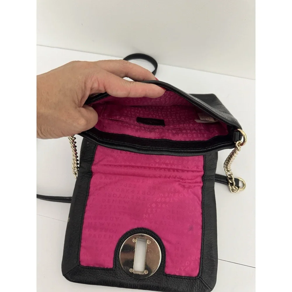 Kate Spade Astor Court Naomi Quilted Black‎ Leather Crossbody Bag Shoulder Purse
